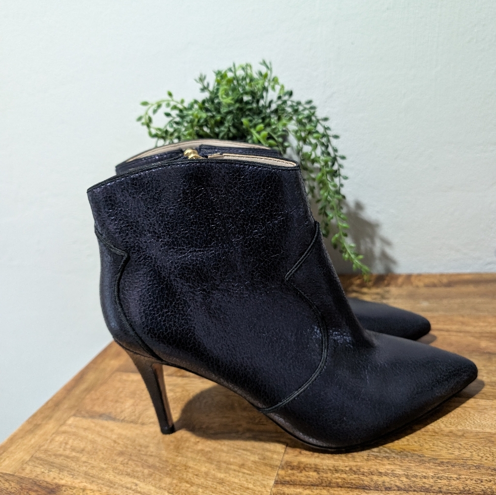 Boden Elystan Ankle Boot Navy Metallic Size Womens 41/10